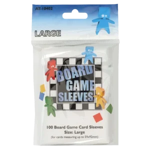 100 Board Game Sleeves - Clear - 59x92mm